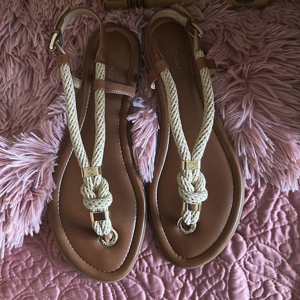 Michael Kors brown sandals8.5